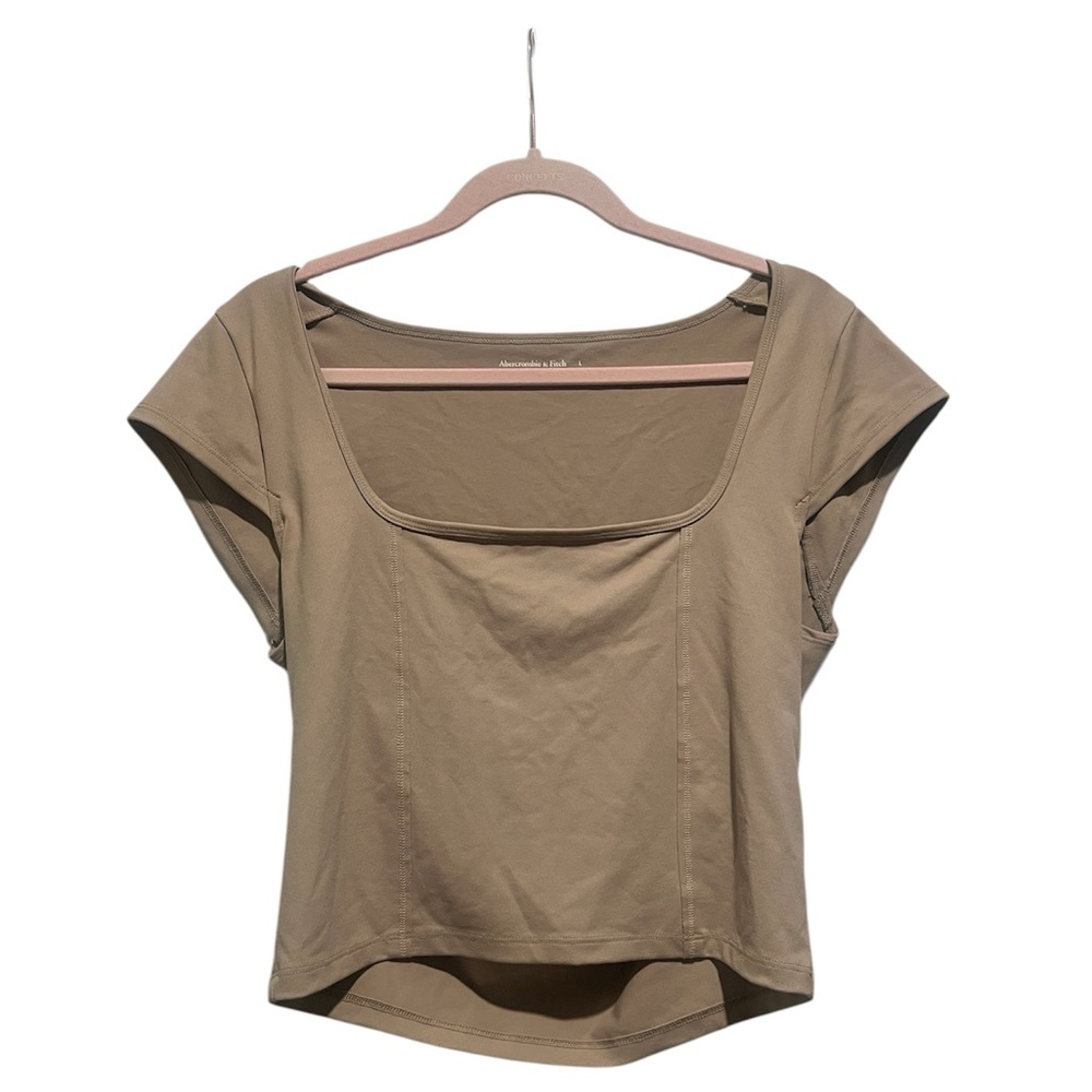 Abercrombie & Fitch Tan Crop Top